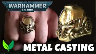 Warhammer 40K Space Marine character Ring - 3D print to metal casting - by VOGMAN