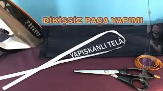 KUMAŞ PANTOLON PAÇASI NASIL YAPILIR? DİKİŞSİZ !