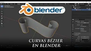 Trabajando con curvas Bézier en Blender