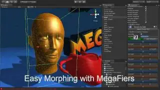 3ds Max Morph animations exported to Unity with MegaFiers