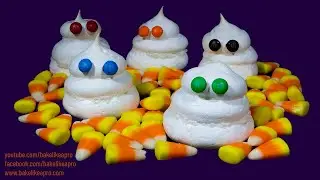Easy Meringue Halloween Ghosts Tutorial