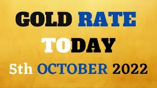 Gold rate increased by 1560 in 8 days. Gold rate today 5th October 2022