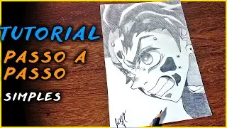 COMO DESENHAR O TANJIRO 🔥 SÓ À LÁPIS ✍