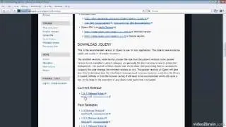 9.2.1  Including the jQuery Core Library and Creating a Document Ready Handler