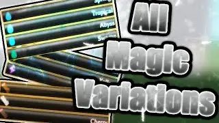 All First Skill Magic Variations in World of Magic Open Beta Test (ROBLOX)