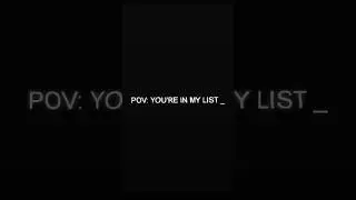Pov - You're in my list | Life In Rio Ft. My List 💪🏻 