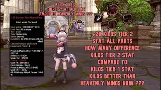 +20 Kilos Tier 2 Stat All Parts : How Many Difference Kilos Tier 2 Compare to Kilos Tier 1 Stat ???