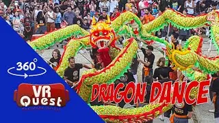 Dança do Dragão - Celebração do Ano Novo Chinês de 2024 no Templo Zu Lai em São Paulo - Brasil