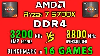 DDR4 3200 MHz vs 3800 MHz for Ryzen 7 5700x OC | RAM overclocking for Zen 3 CPU