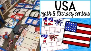 USA Math & Literacy Centers Unit Preview