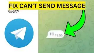 How To Fix Telegram Can't Send Message(EASY)