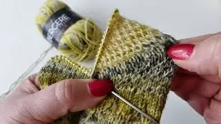 Verstärkte Bumerangferse stricken