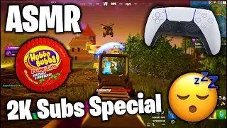 [ASMR]😴Fortnite: ZERO BUILDS - Did That Just Happen?! 🎮With Controller Sounds & Chewing Gum🍬