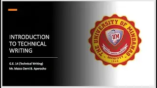Introduction to Technical Writing