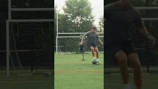 Turning & Finishing Drill for Attackers #soccer #footballers #soccerdrills #soccertraining #cam #fyp