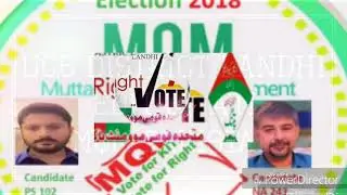 ELECTION 2018 MQM PAKISTAN CANDIDATE