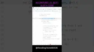 Accenture Coding Test 21 July | Rearrange Array | Solution 