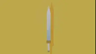 Low Poly Gladius Turnaround