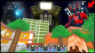 WHAT HAPPENS IF WE MAKE THE LARGEST TERRIBLE TITAN SKIBIDI TOILET GANG IN THE WORLD? 😱 -Minecraft