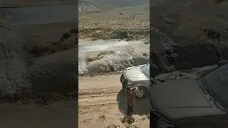 géiser laguna azul, candarave en camioneta 4x4 navara