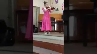 САРАБАНДА 🎻🎹 играет девочка 10 лет,скрипка+ фортепиано ДМШ
