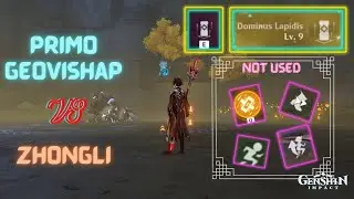 Primo Geovishap vs Dominus Lapidis Zhongli without Dodge | Genshin Impact