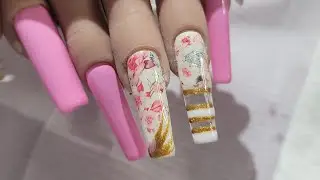 FOIL NAIL ART / SPRING NAIL ART