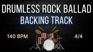 Epic Rock Ballad Backing Track | No Drums | 140 BPM in C 🎸