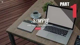 Build website using HTML, CSS and Javascript with bootstrap version 4 full responsive - Part 1