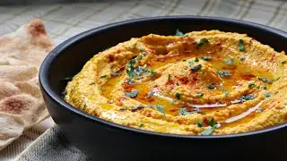 Easy Carrot Hummus Recipe | Vegan Hummus Wrap | How to Make Hummus