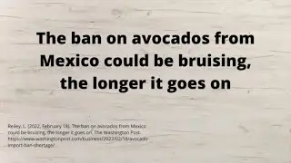 English News Article Vocabulary Explanation - Avocados