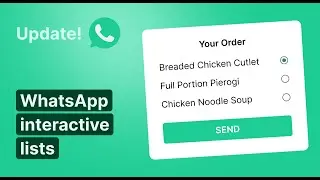 How to create interactive lists in WhatsApp with List message