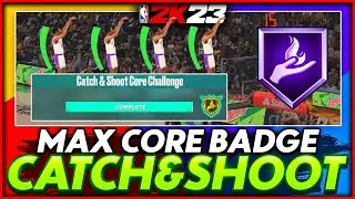 How To Finish Catch and Shoot Core Badge Challenge! Core Badge Method on NBA 2K23!