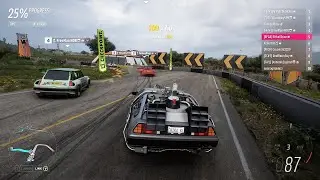 Forza Horizon 5 - Back To The Future Time Machine, Pushing Hard In A and B-Class!