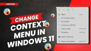 How to Get the Old Right Click menu (Context Menu) Back in Windows 11