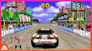 SEGA Rally Championship HD Gameplay Sega Saturn Beetle Saturn v1 22 2