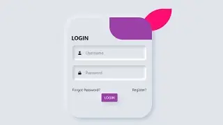 Best Neumorphism  Login Form With Validation. | HTML ,CSS ,Bootstrap and Js|