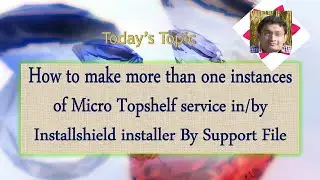 Day 47 : Make more than 1 instance of Topshelf service in Installshield installer(Support File)