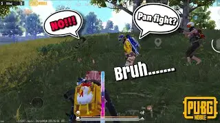 Teammate tried to Pan fight the last guy | PUBG mobile ❤️