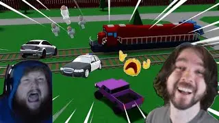 ROBLOX Train Vs Cars #2!