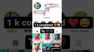 1 k completed ❤️😅