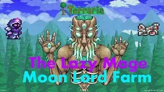 Terraria - The Lazy Mage's Expert Moon Lord Farm - No Cheesing, No Health Potions