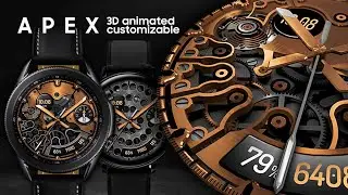 APEX - Gold - animated Samsung Galaxy watchface