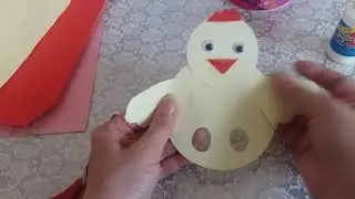 DIY  развивающие поделки для детей 5-6 лет Цыпленок