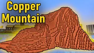 I built a Copper Mountain in Survival Minecraft