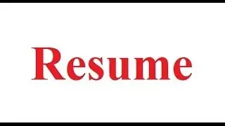 Writing Resume - A complete Visual Guide