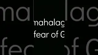 Bakit mahalaga ang may fear of GOD?