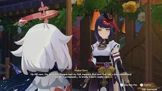 Genshin Impact: Sara and Gorou bonding