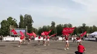 Группа поддержки эклипс номер с флагами для компании "ГАЛС"