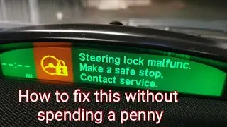 how to steel your own saab, steering lock malfunction bypass